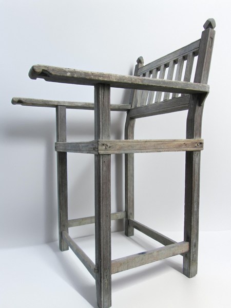 Primitive Folk Art Rustic Country Farmhouse Armchair 18th Wabi Sabi primitieve rustieke volkskunst houten armstoel-00002
